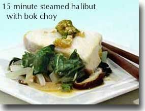 15-Minute Steamed Cod with Bok Choy