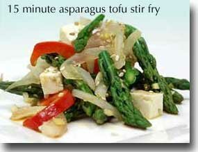 15-Minute Healthy Sautéed Asparagus and Tofu