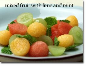 Mixed Fruit with Lime and Mint