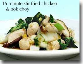 15-Minute Healthy Sautéed Chicken & Bok Choy
