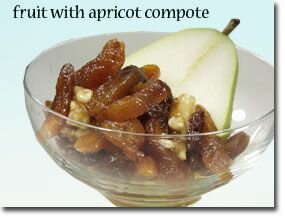 Fruit with Apricot Compote