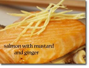 Salmon with Mustard and Ginger