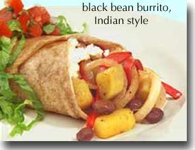 Black Bean Burrito, Indian Style