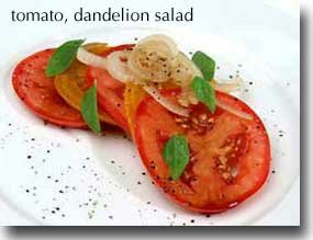 Tomato Dandelion Salad