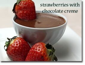 10-Minute Strawberries with Chocolate Crème