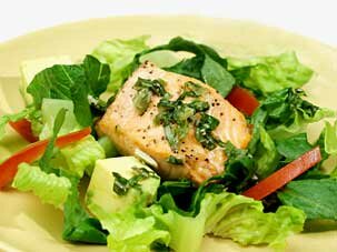 Broiled Salmon Salad