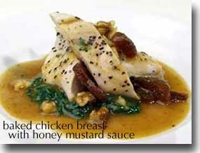 Quick Broiled Chicken Breast with Honey-Mustard Sauce