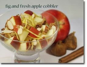 10-Minute Fig and Fresh Apple Cobbler