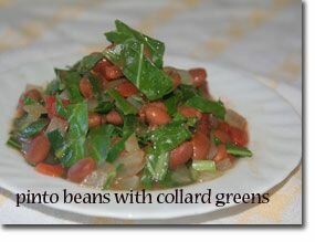 Pinto Beans with Collard Greens