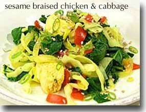 Sesame Braised Chicken & Cabbage